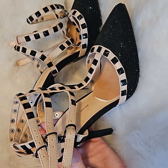 Glitter Strappy Heels - Picture 2 of 2